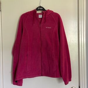 Magenta fleece Columbia coat